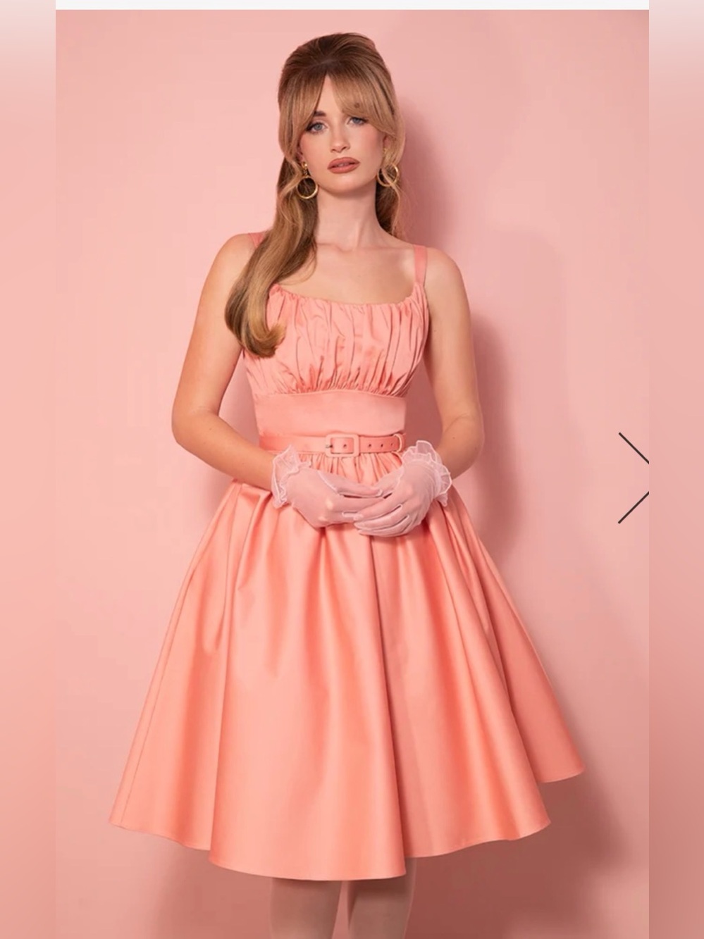 Vixen by Micheline Pitt pink ingenue dress